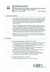 DataSheet LPC2212 pdf